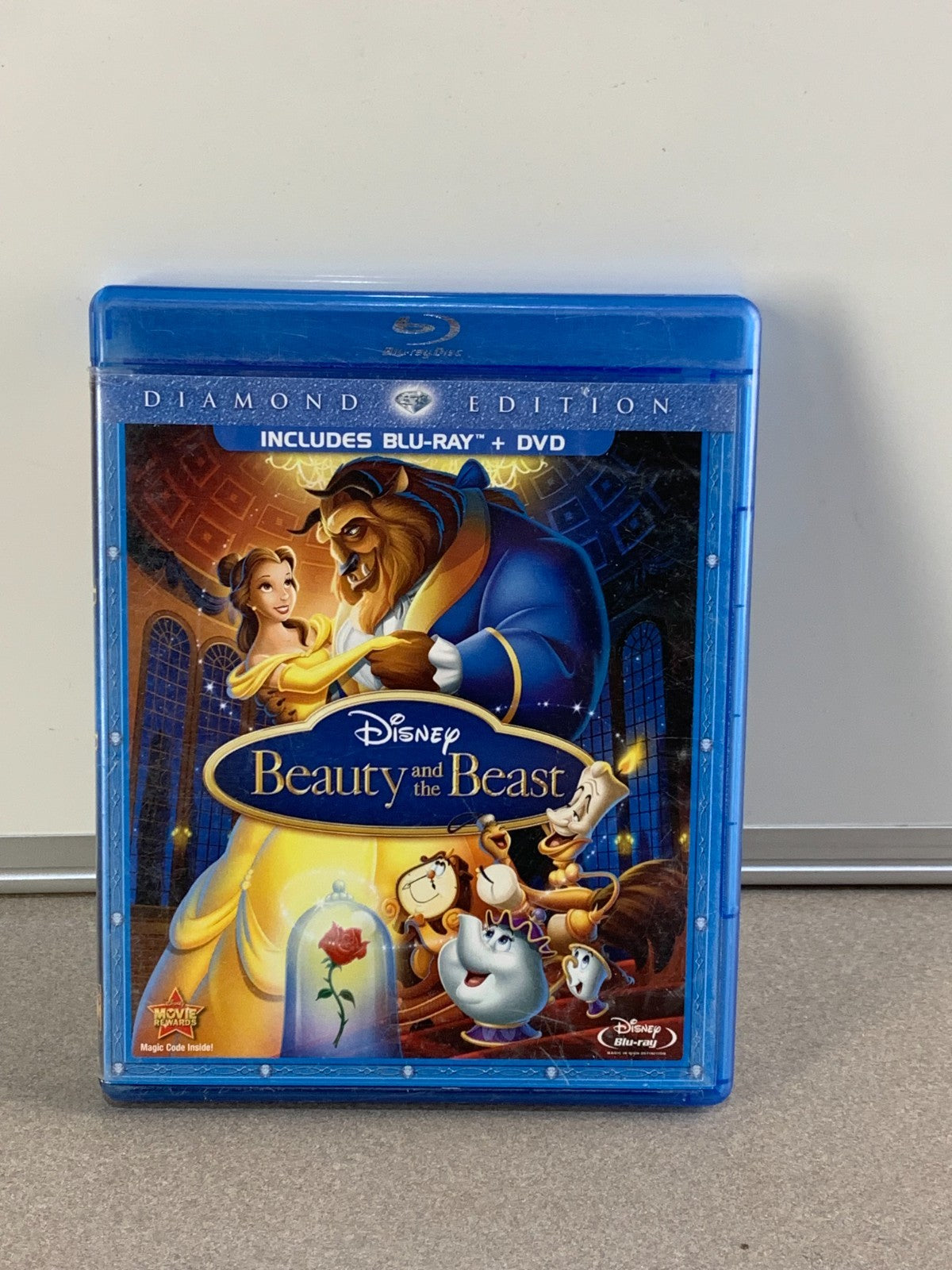 Disney Beauty and the Beast Blu-ray DVD 3-Disc Set Diamond Edition