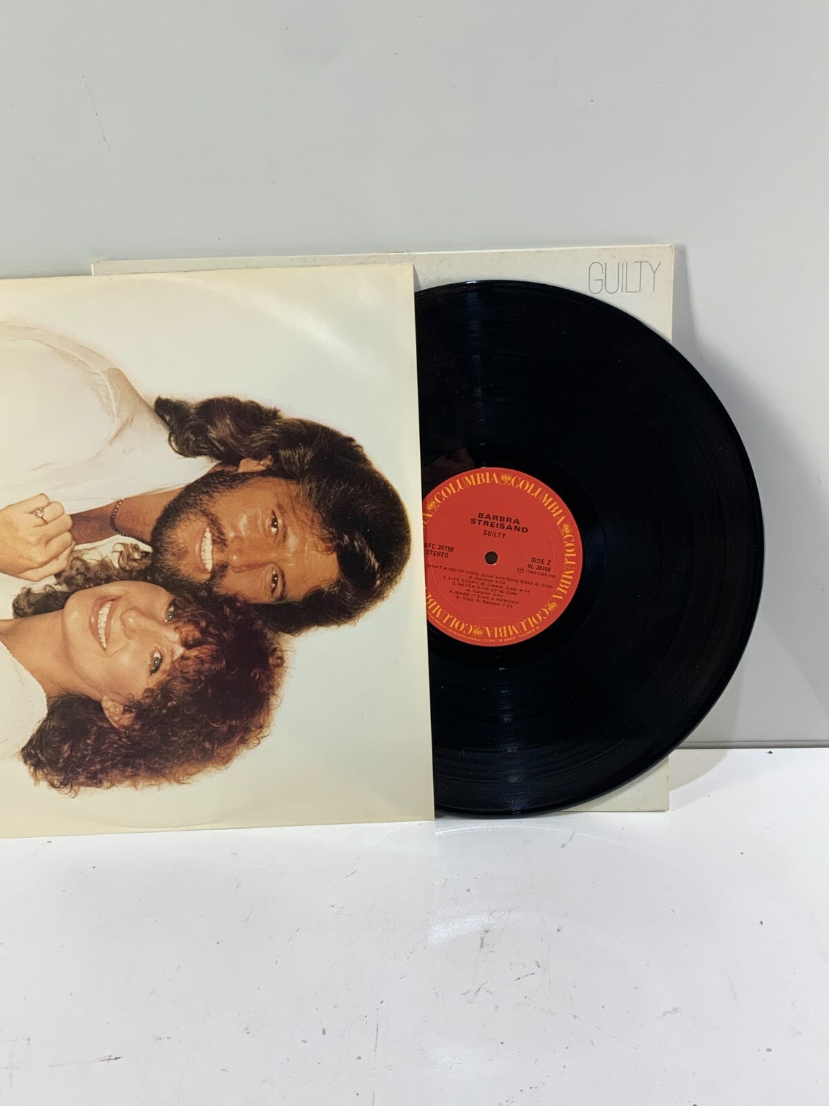 Barbra Streisand - Guilty (1980) Vinyl LP. Barry Gibb, Columbia Records FC36750