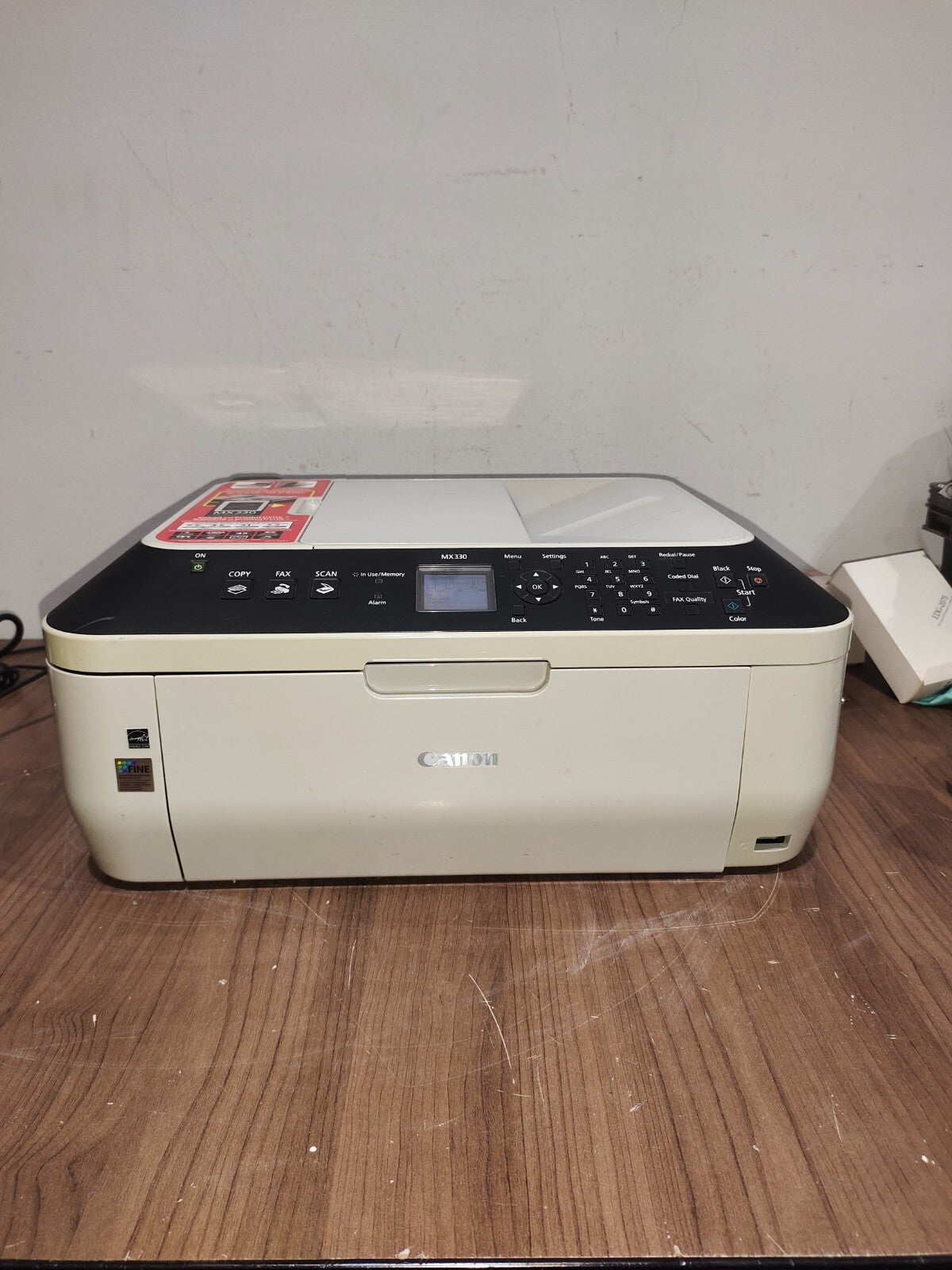 Canon PIXMA MX330 All-In-One Inkjet Printer - No Ink - Tested Working-1