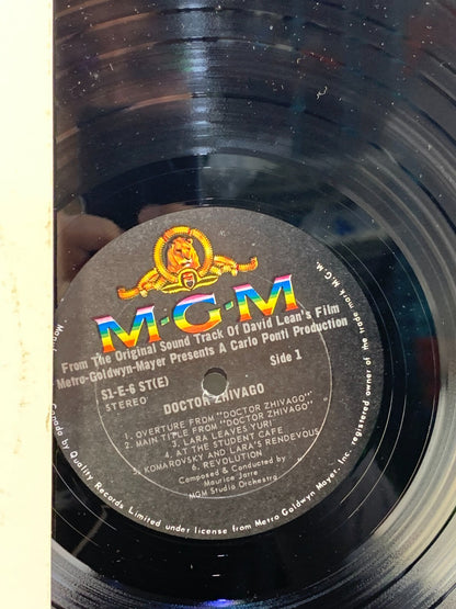 Doctor Zhivago Original Soundtrack Vinyl LP Record S1E-6ST Canada 1965