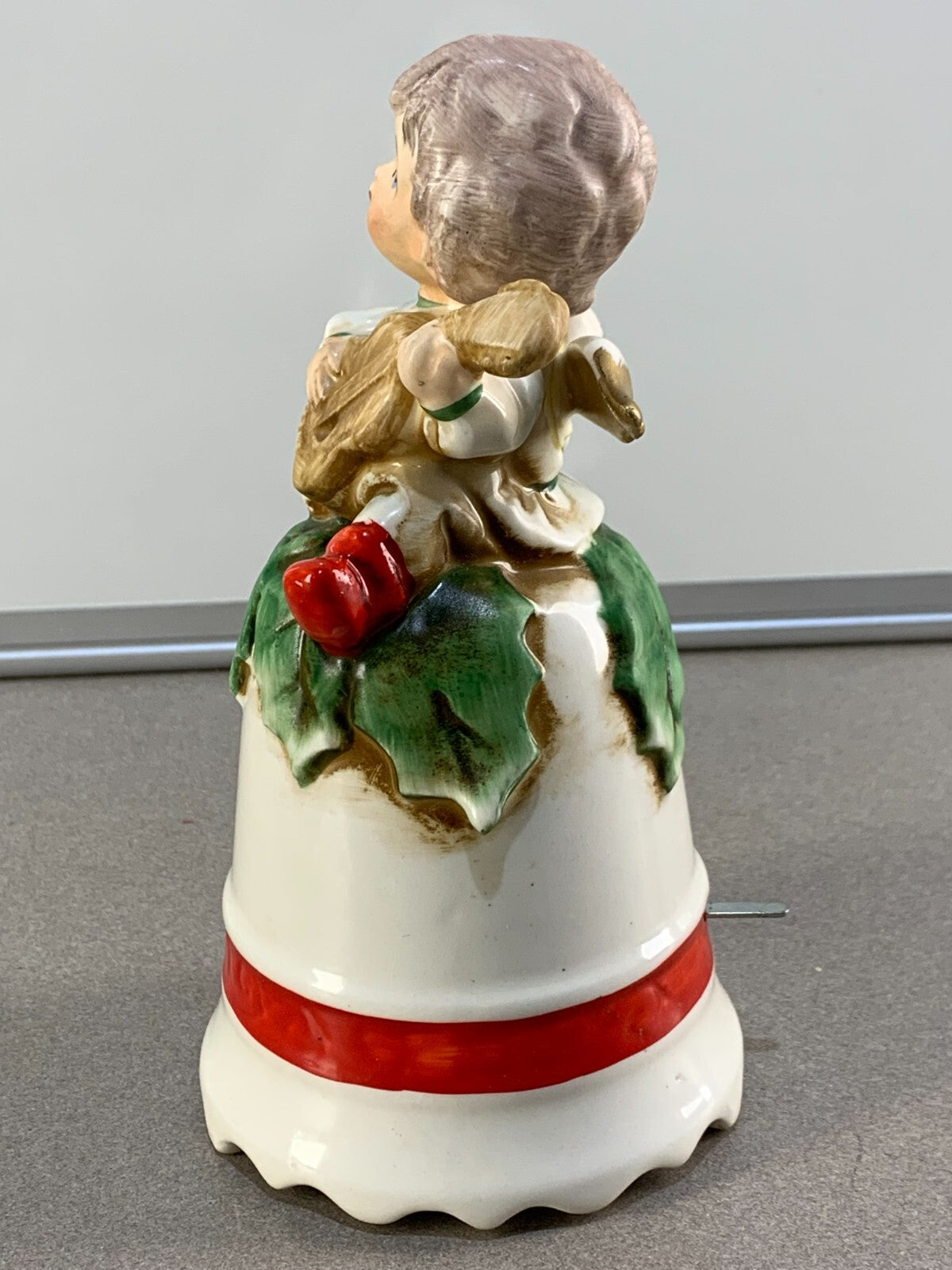 Vintage Berman & Anderson Christmas Boy Angel Music Box 1960s Japan Ceramic #637