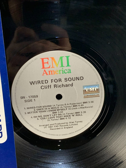 Cliff Richard - Wired For Sound - Vinyl Record LP Album
