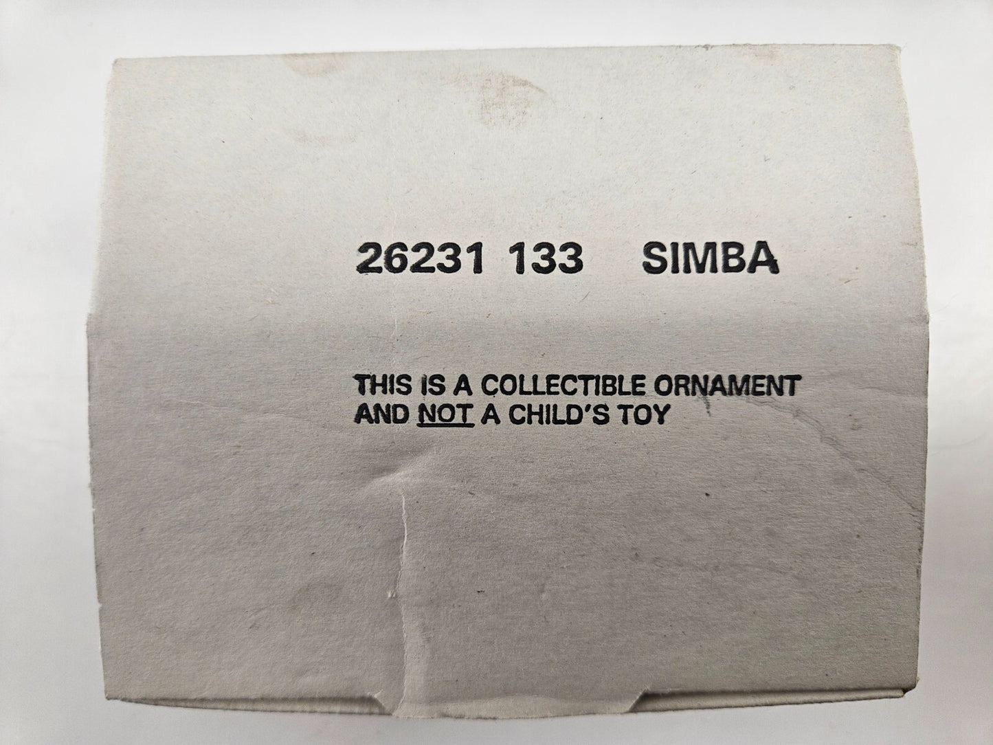 Grolier Disney Christmas Magic Ornament Simba 26231-133 w/ Box