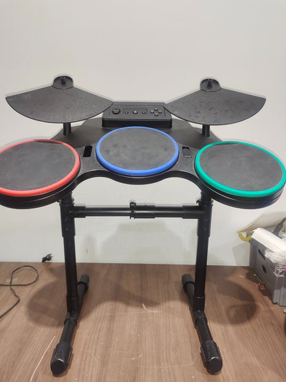 PS3 Guitar Hero World Tour Red Octane 95481.805 Wireless Drum Set For PARTS ONLY