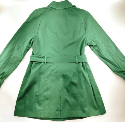 INC International Concepts Kelly Green Trench Coat Size Large