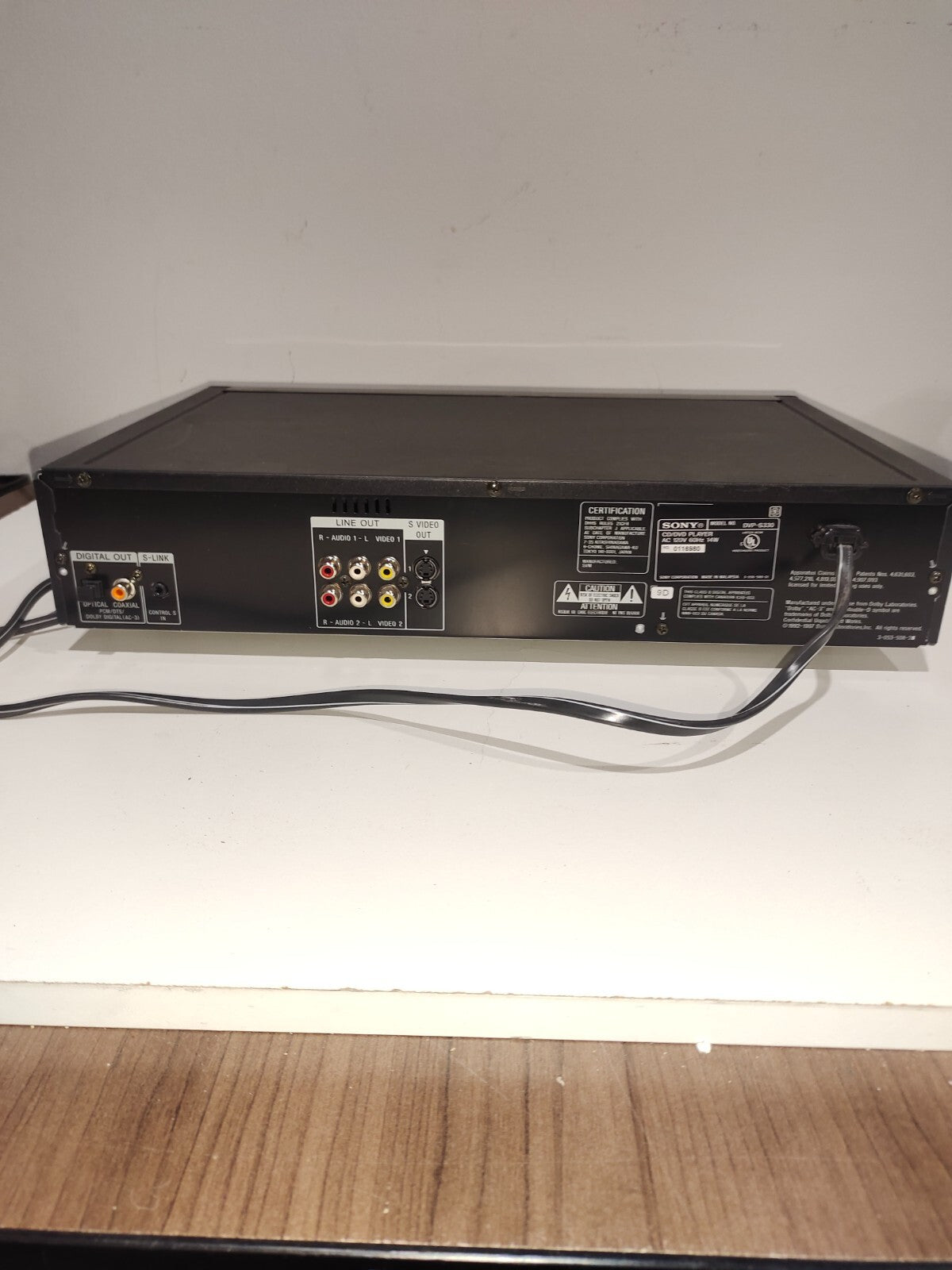 Sony DVP-S330 DVD/CD/Video Player Deck DVD Video Converter