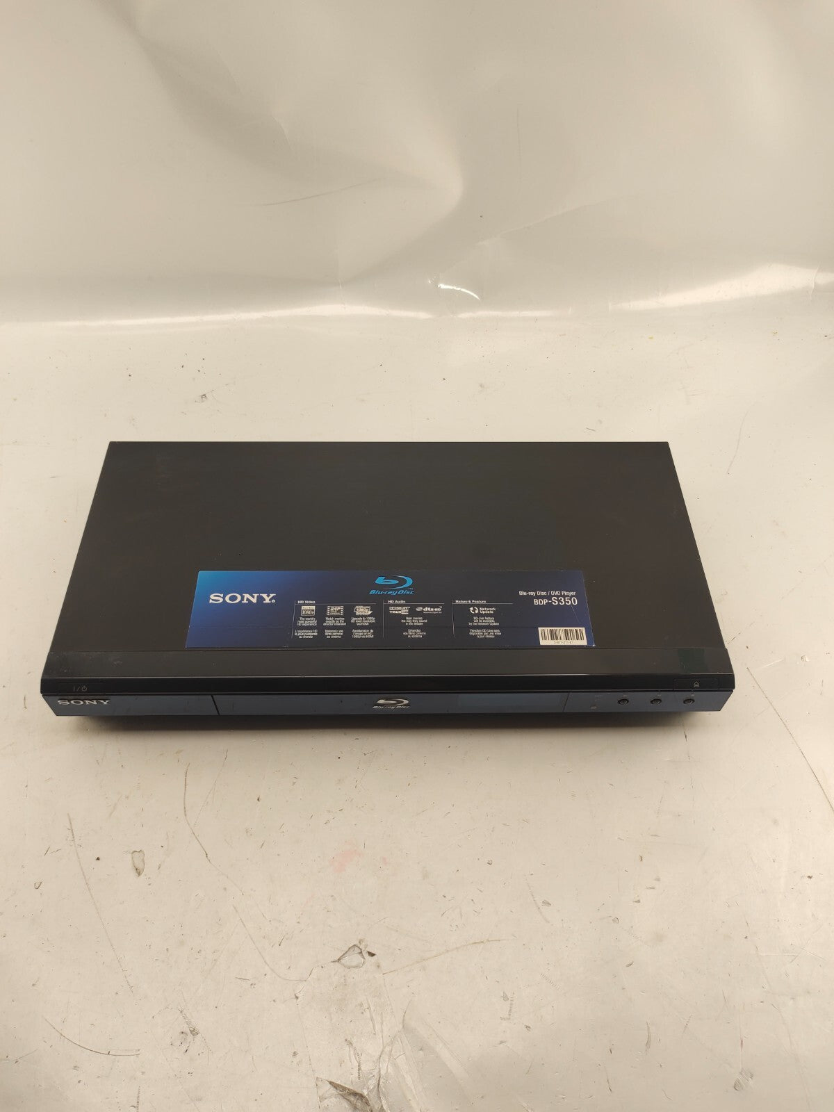 Sony Blu-Ray DVD/CD Player Model BDP-S350 HD 1080P