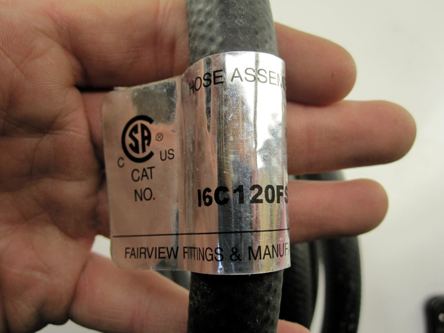 Fairview GAS-FLO I6C120FS6MP6 I6CFSMP Type I Natural/Propane Gas Hose Assembly
