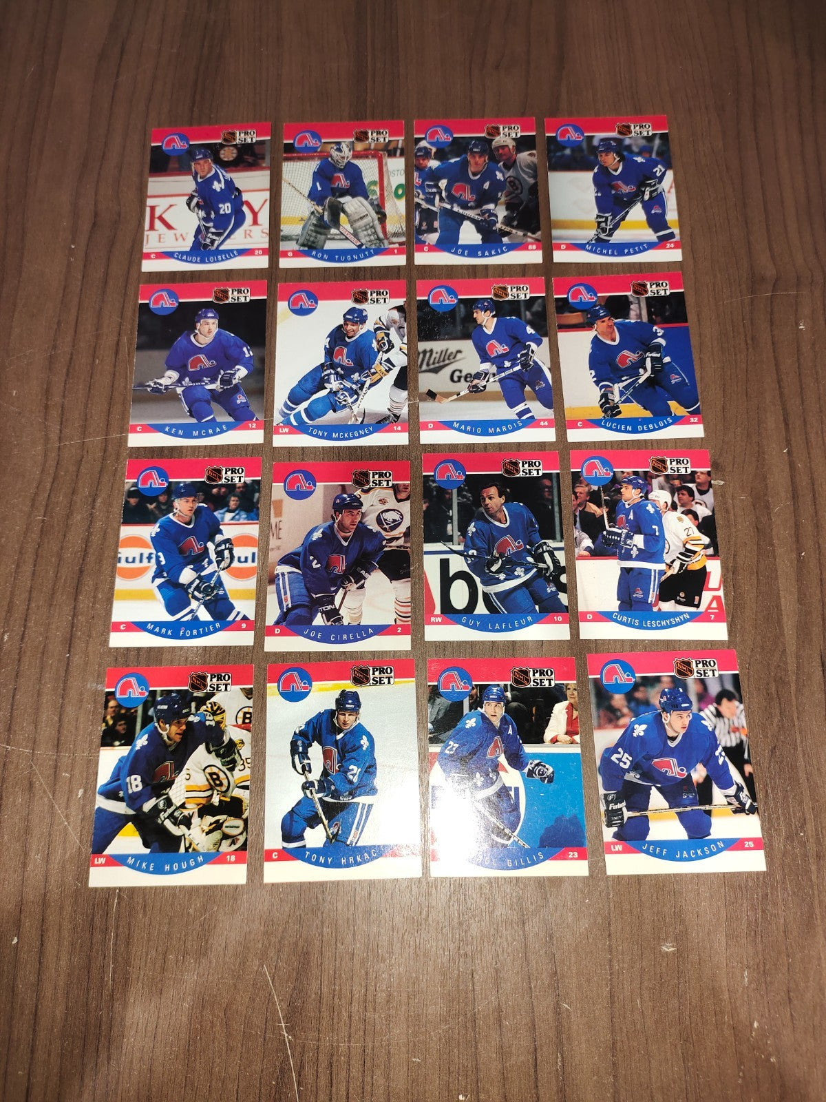 Rare Collectible NHL - Quebec Nordiques Cards PRO-SET - Set of 16 Cards