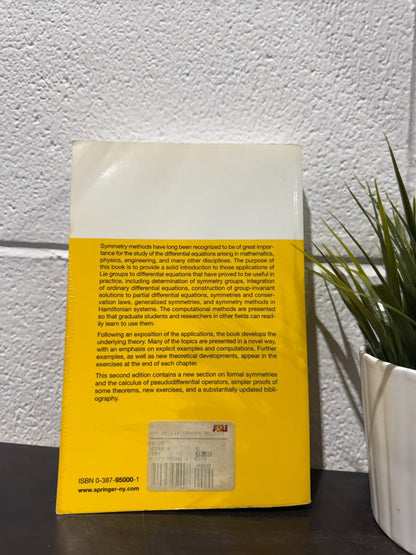 Applications of Lie Groups to Differential - Paperback, by Olver Peter J.