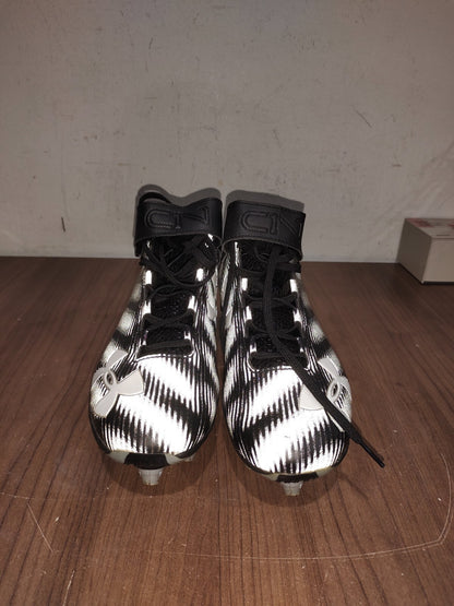 Under Armour C1N Black Lace Up Football Cleats - 1269641-001 - Size - 10(US)