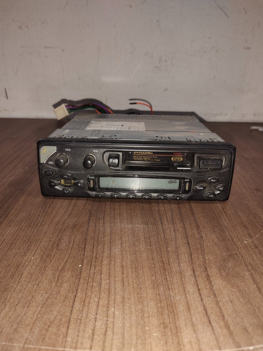 Vintage Pyramid Car Stereo Cassette Player System - 2036D