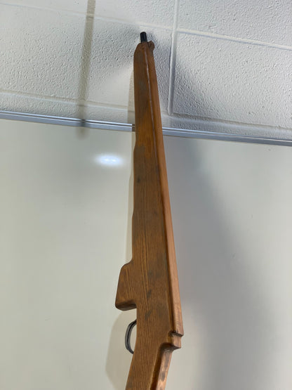 Vintage Wooden Rifle Prop Training Gun Theater Film Display Toy 47" Long