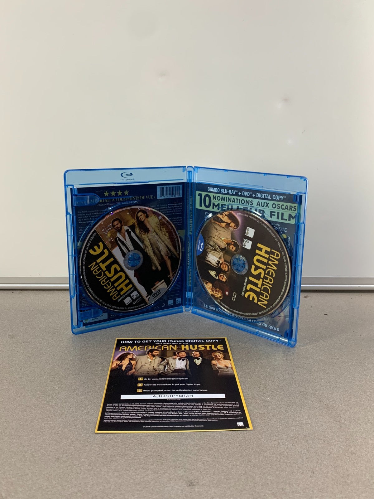 American Hustle (Blu-ray/DVD, 2014, 2-Disc Set, Canadian)