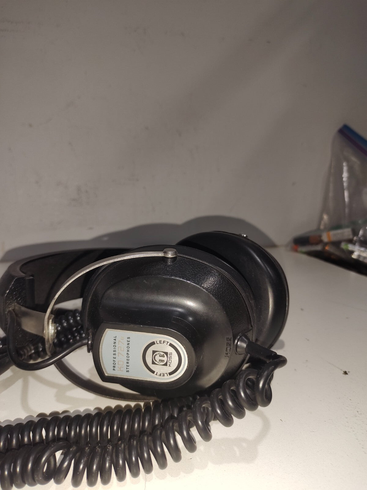 Vintage Koss KO-727B Professional Stereo Head Phones - With Extension
