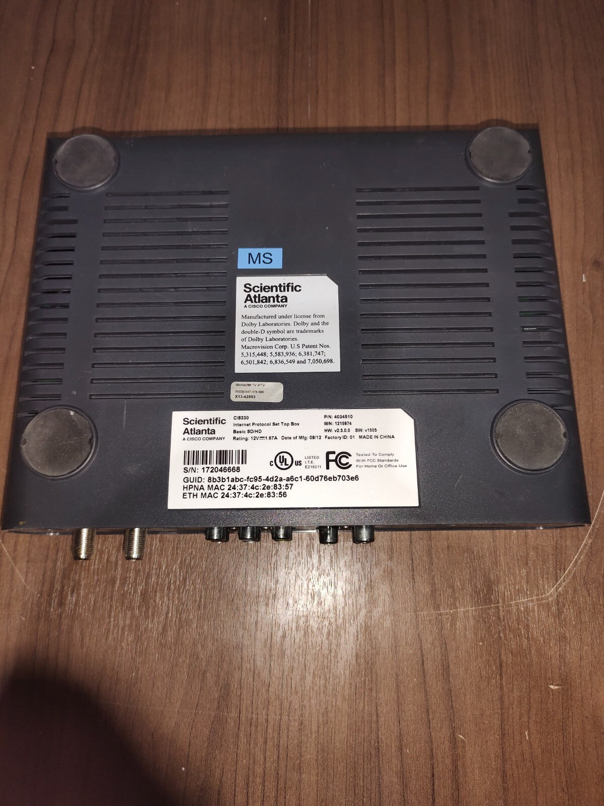 Cisco High Definition IPTV Set - Top 4027518 CIS330