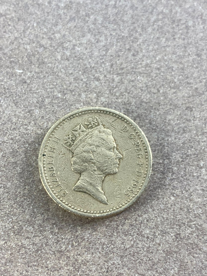 1985 D.G. REG F. D Queen Elizabeth II One Pound Coin- Rare