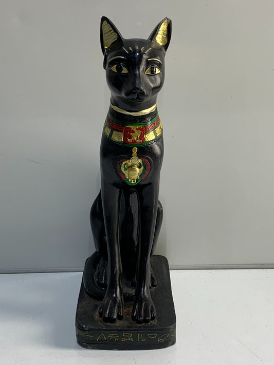 Vintage Bastet Cat, Egyptian Cat Figurine
