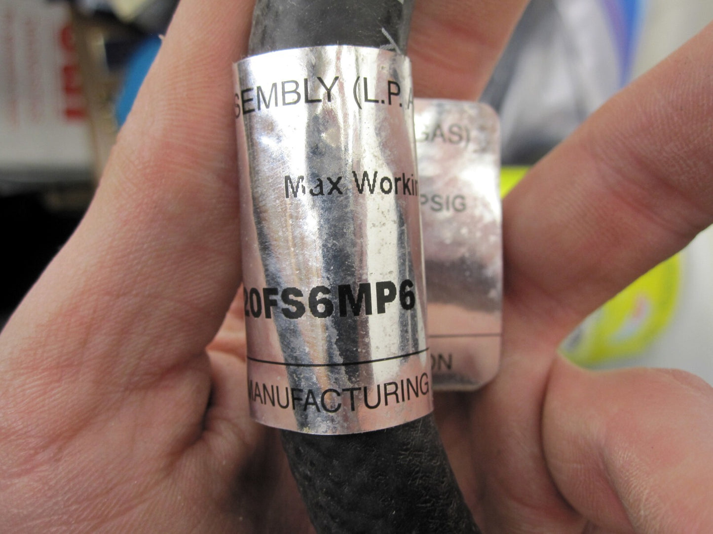 Fairview GAS-FLO I6C120FS6MP6 I6CFSMP Type I Natural/Propane Gas Hose Assembly