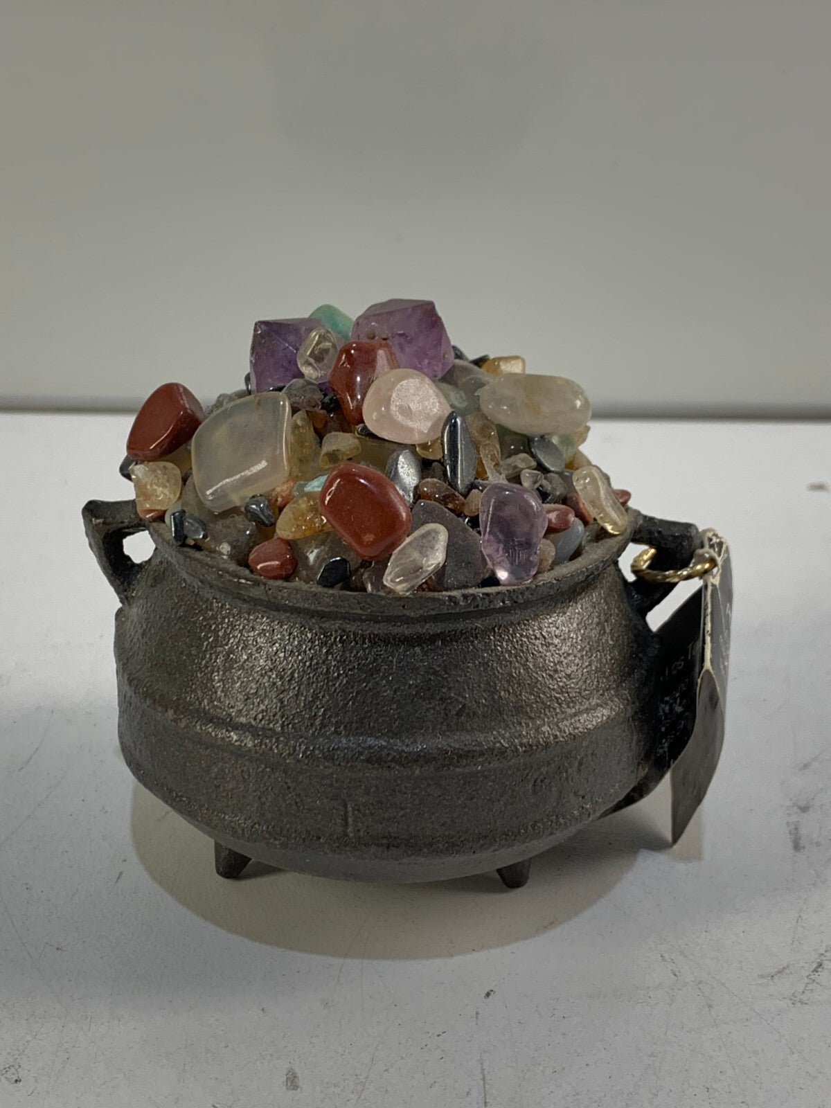 POT OF THE TALISMANS, Made with Iron Cast & BRASILIAN semi-precious stones