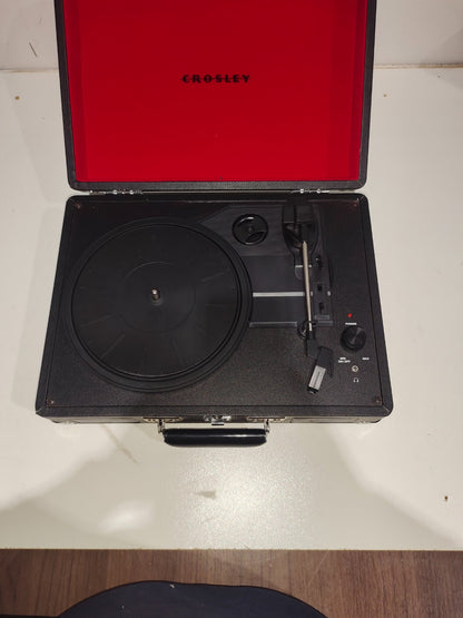 Crosley - Cruiser Portable Record Player - Black/Red - CR8005A