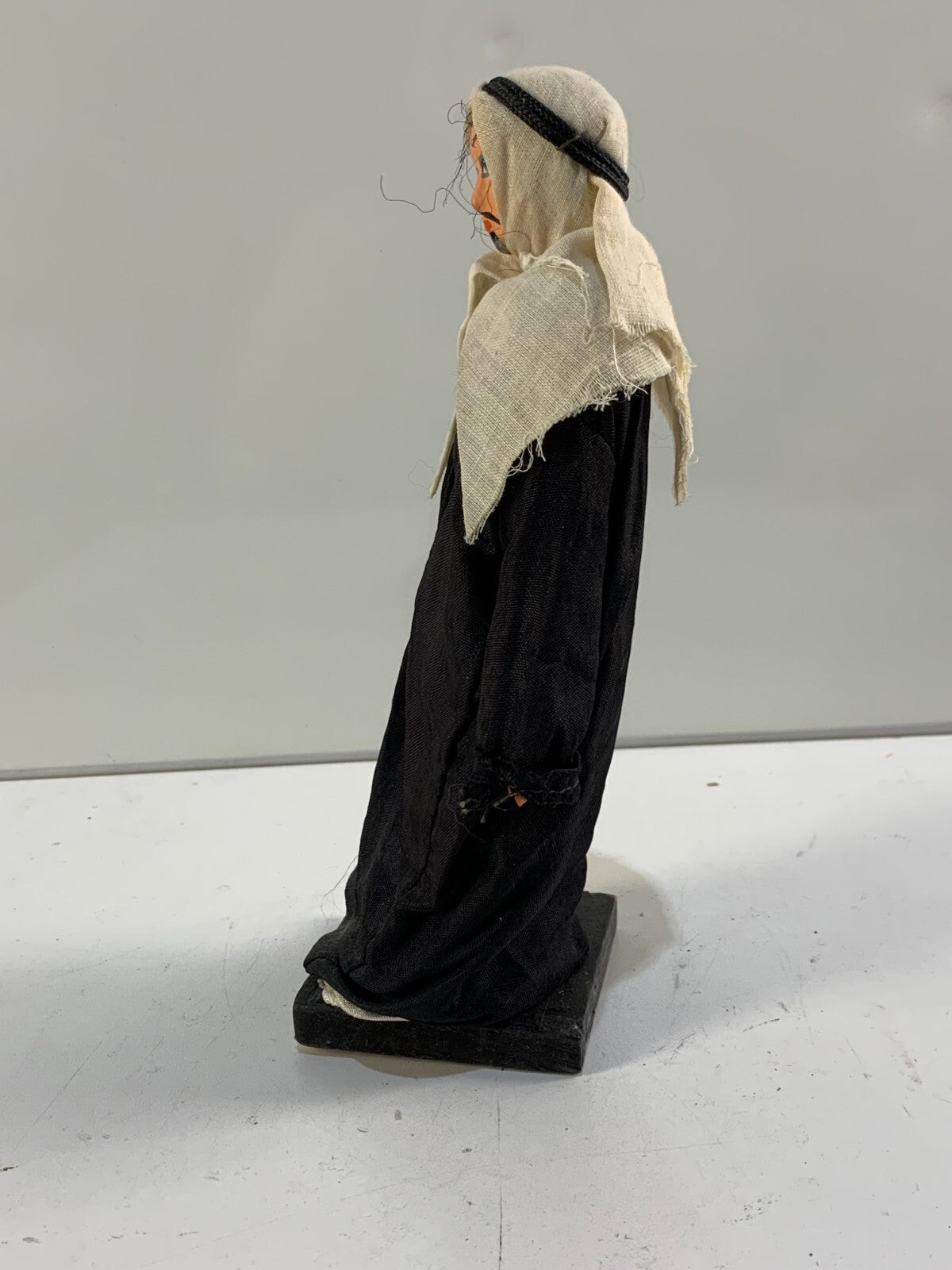 Vintage Arab man painted face Doll 9" tall
