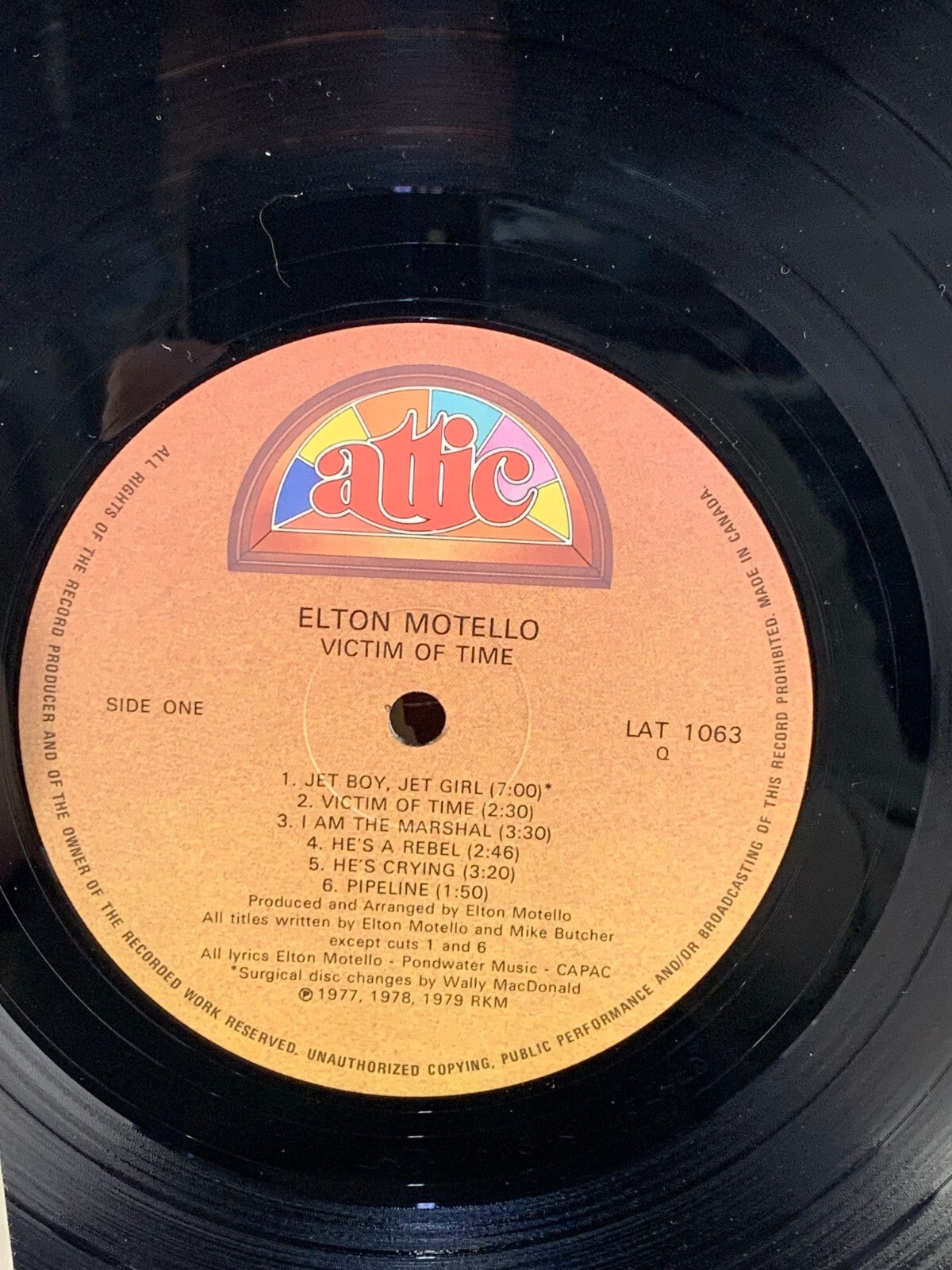 Elton Motello - Victim of Time - Classic  Vinyl