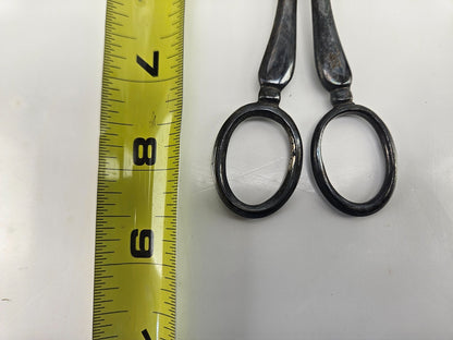 Vintage Silver Plated Pastry/Dessert  Scissor Tongs