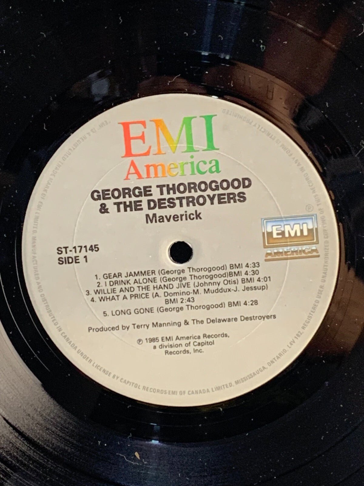 George Thorogood & Destroyers - Maverick-NM/VG 1985 Blues Rock EMI ST-17145