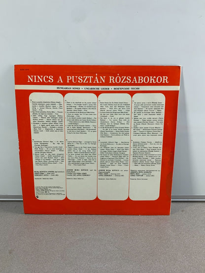 Andor Bura Kovács And His Gipsy Band - Nincs - Hungarian Songs (LP, Vinyl)