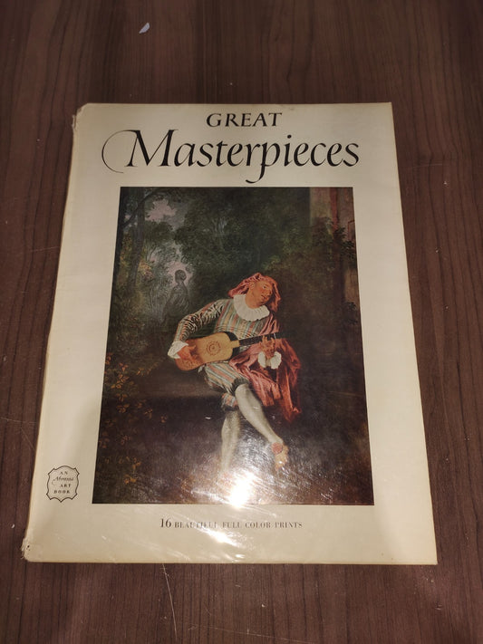 Vintage Rare Collectible - An Abrams Art Book - Great Masterpieces