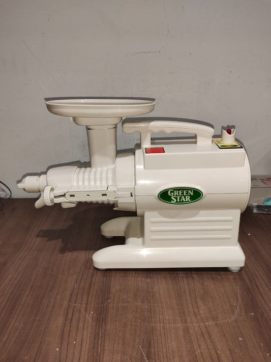Tribest Greenstar GS-3000 Deluxe Slow Masticating Juicer Twin Gear Cold  - WHITE