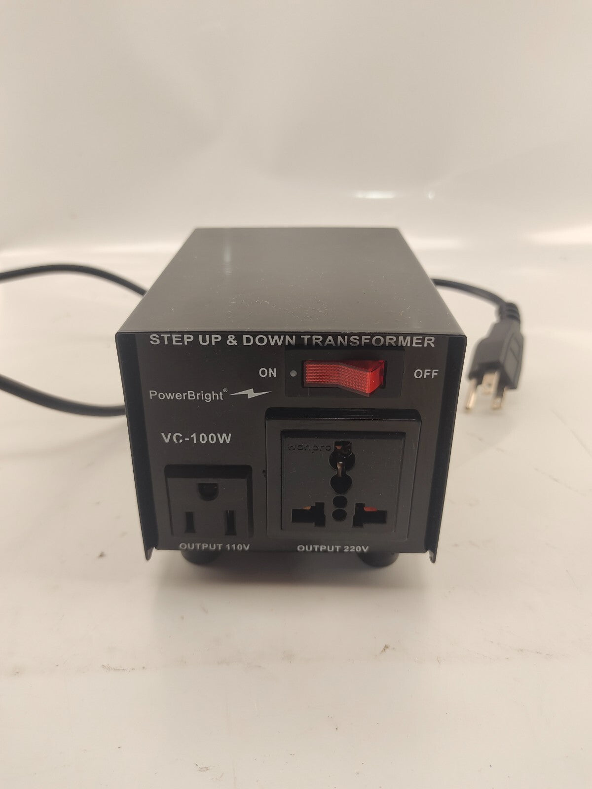 Power Bright VC100W Voltage Transformer 100 Watt Step Up/Down 110V - 220V