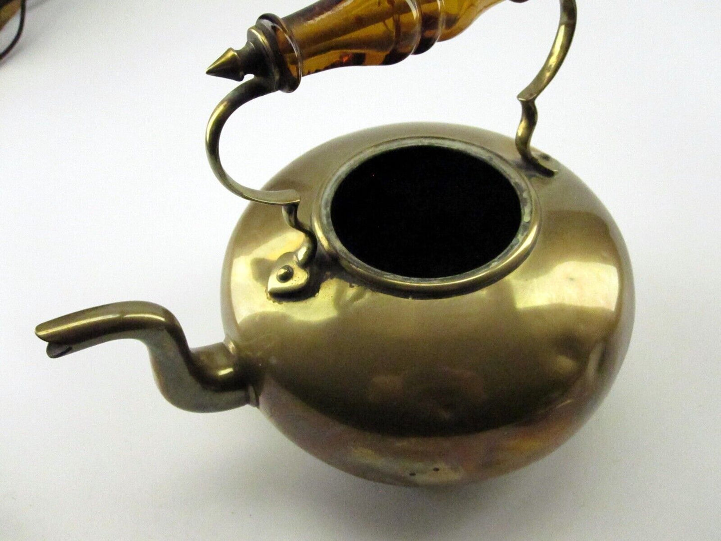 Vintage Brass JCB Four-Footed Teapot