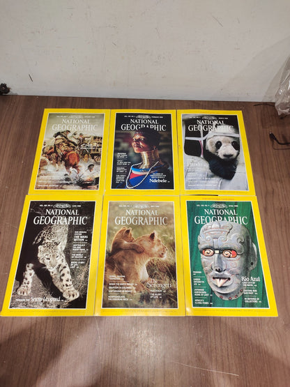 National Geographic - 1986 - January-June - Case Faux Leather - Magazines