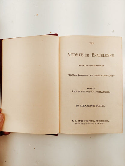 Alexandre Dumas Lot of Three Antique Books HC/SC