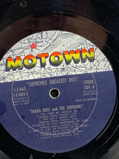 Diana Ross And The Supremes Greatest Hits MOTOWN Vinyl 1967- 2 RECORD SET