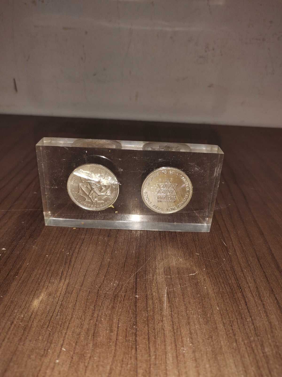 Canada-Israel Friendship Collectible Coins Paperweight - Collectible