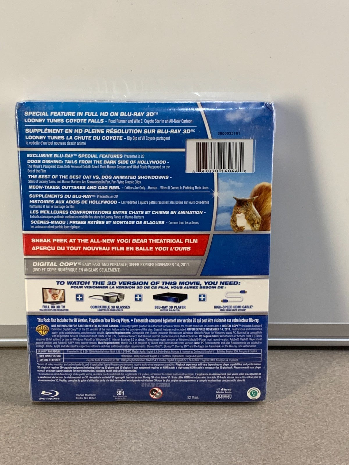 Cats Dogs: The Revenge of Kitty Galore (Blu-ray Disc, 2010, Canadian 3D)