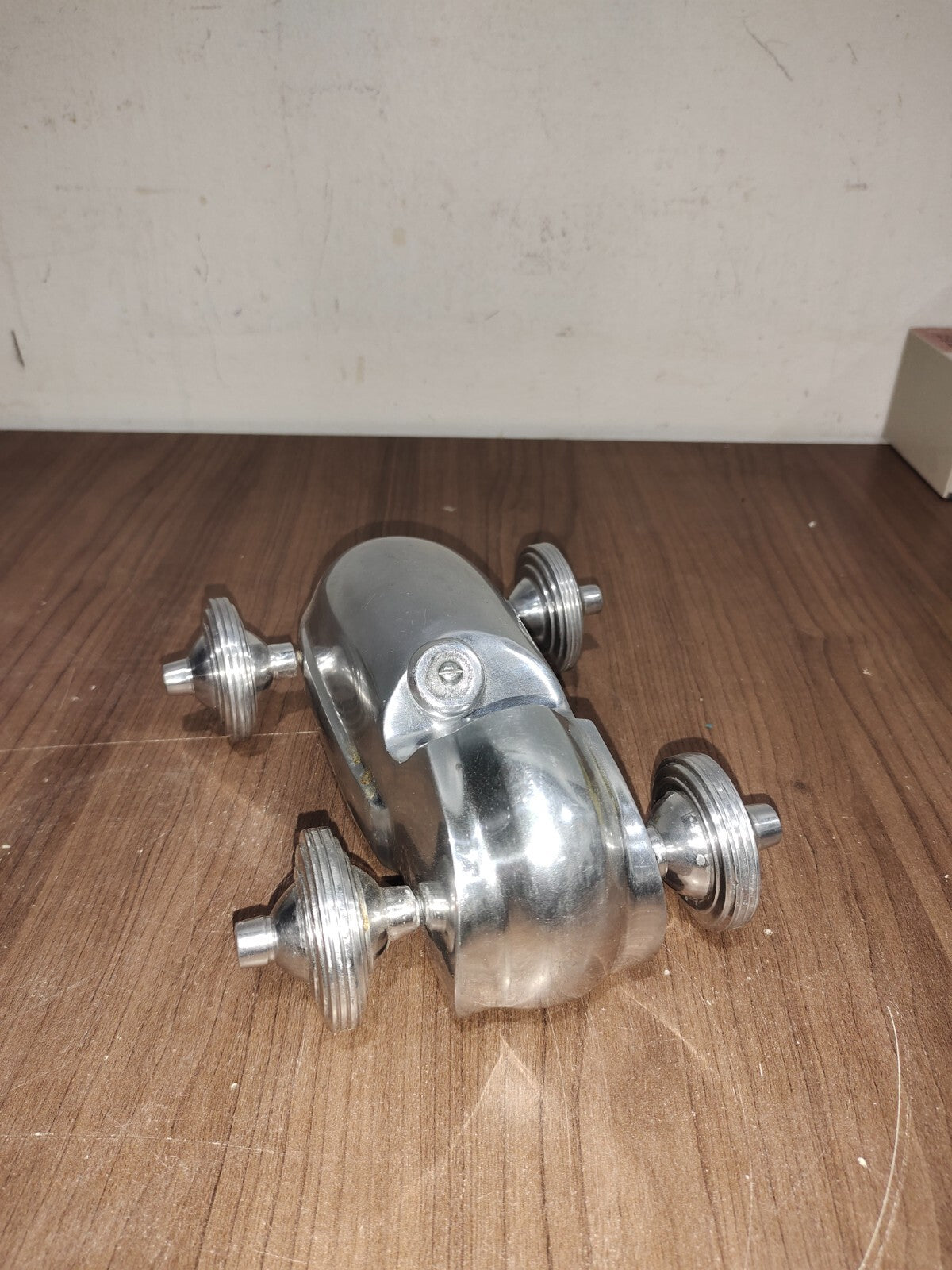 Cast Aluminum Racecar Roadster Car Auto Paperweight Desk Shelf Decorative Art