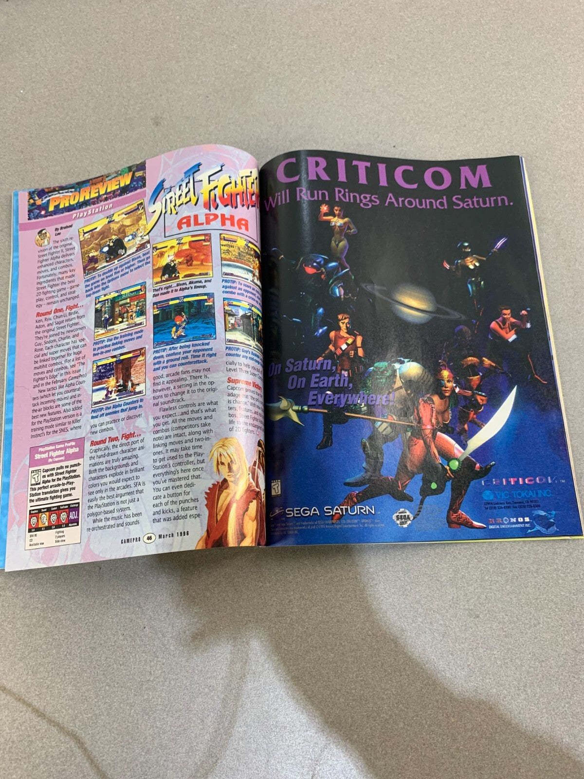 GAMEPRO MAGAZINE MARCH 1996 KILLER INSTINCT 2 INSERT