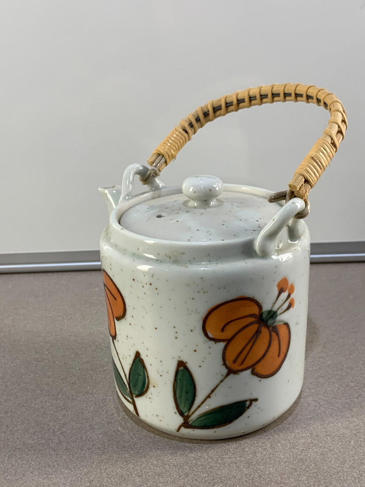 Vintage Otagiri Flower Designed Teapot