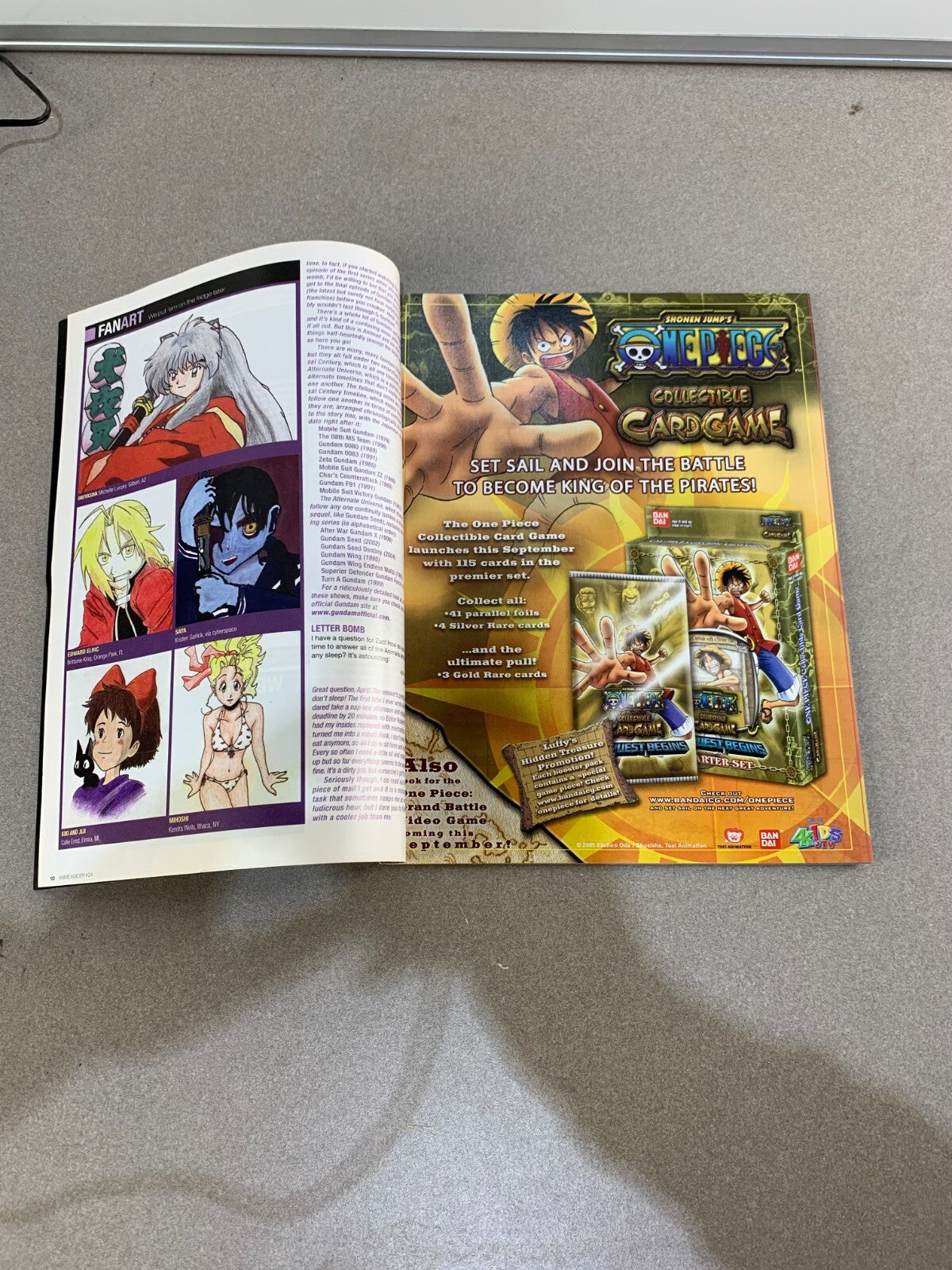 ANIME INSIDER MAGAZINE #24 September 2005 ZatchBell Naruto Tsubasa Chronicle