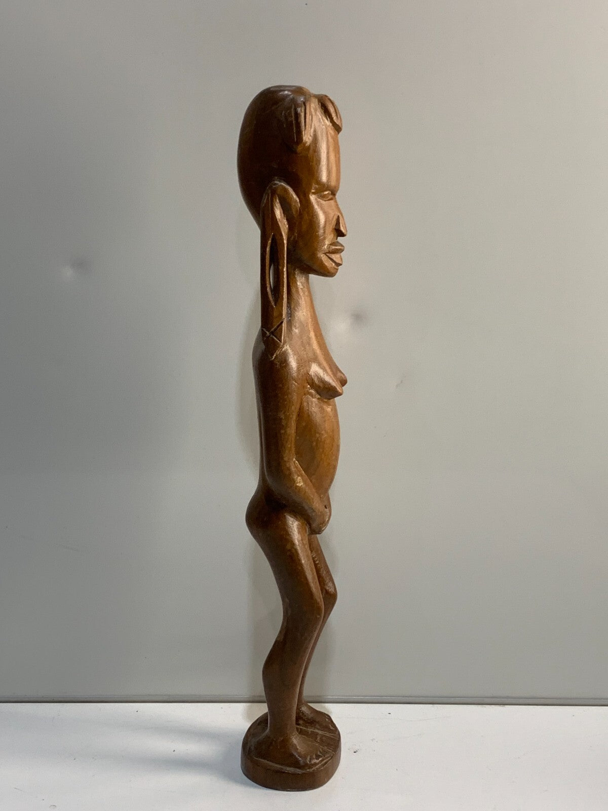 Beautiful Wood African Masai Warrior, Unique Rare