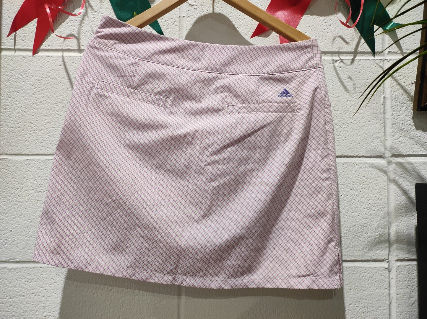 Adidas Golf Skort size 6 S Shorts Under Skirt Activewear Purple 17"