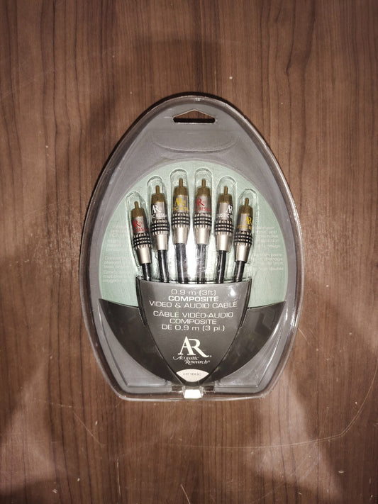 Component Video Cable AR Acoustic Research HT160C 3' ProSeries II Factory Sealed