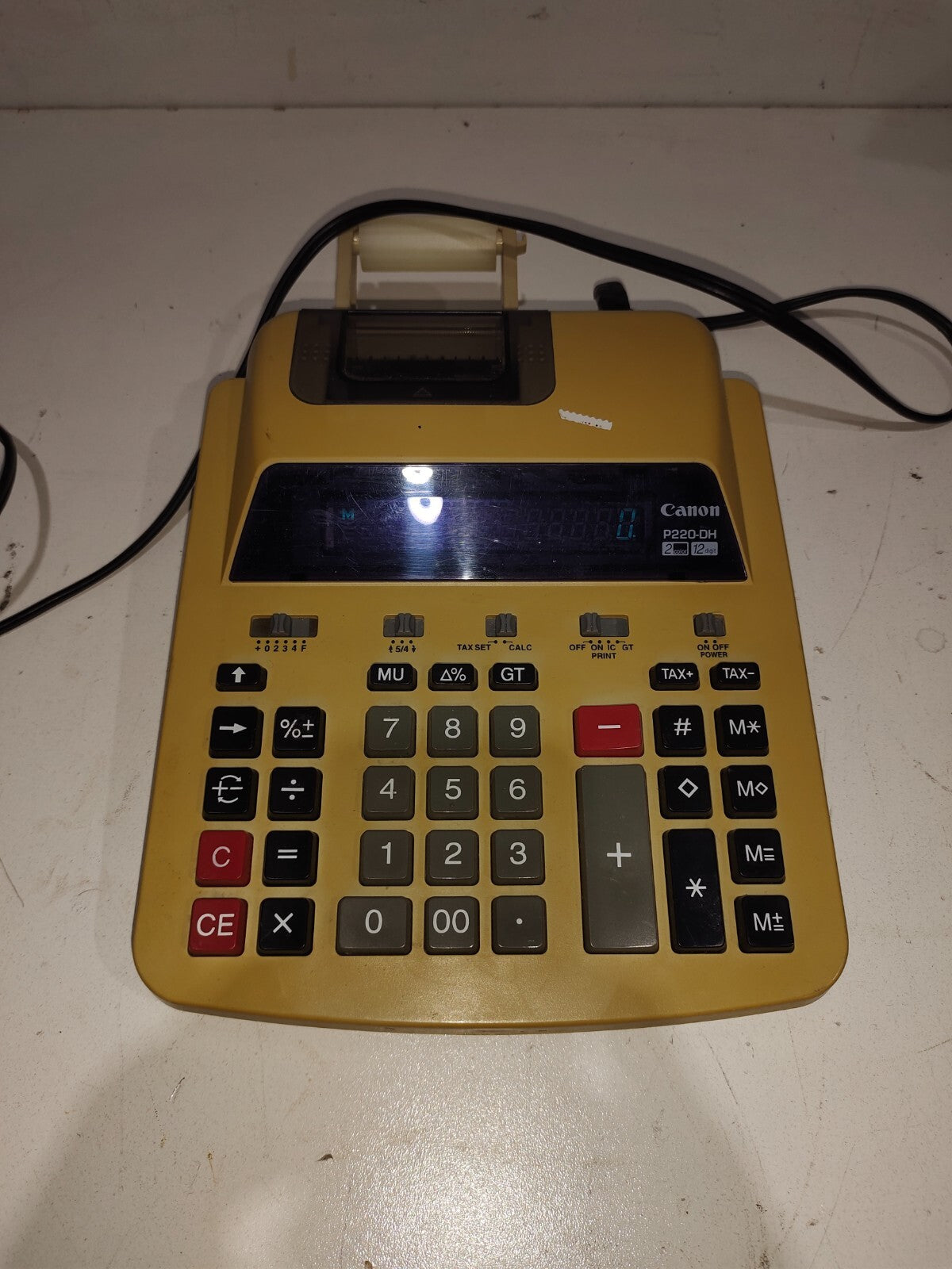 Canon P220-DH Print Calculator 12 Digit 2 Color Print