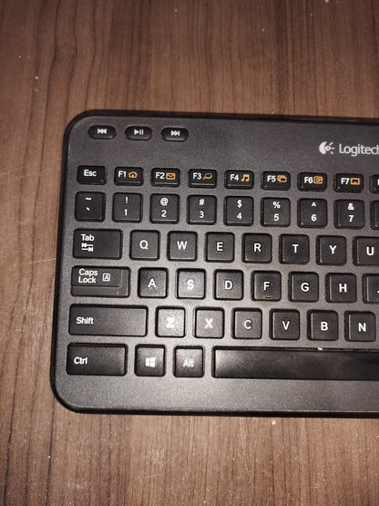 Logitech - K360 Full-size Wireless Scissor Keyboard - Black - No Reciever