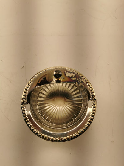 Vintage English Silver-Plated Domed Butter Caviar Dish