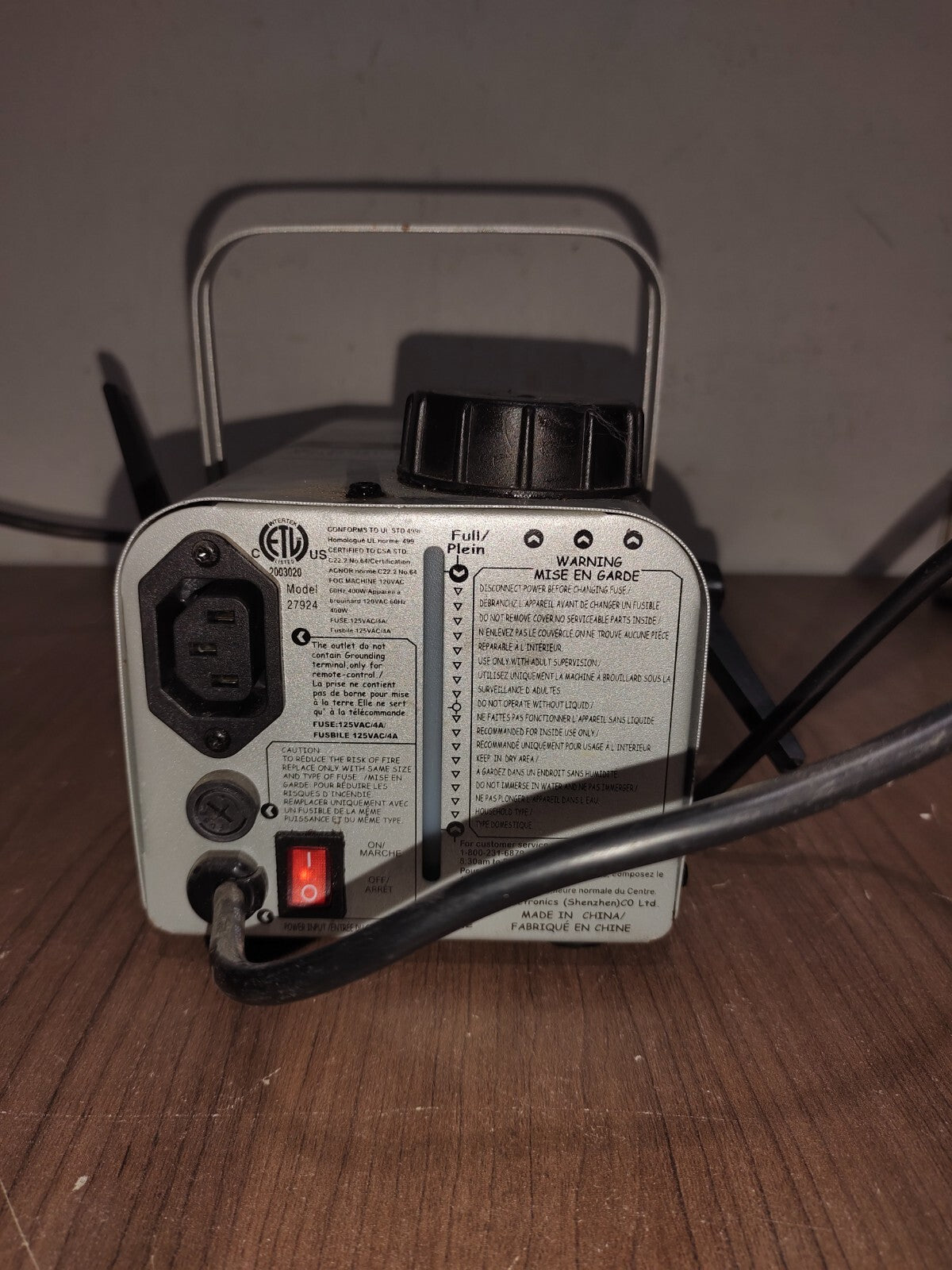 GEMMY Portable Fog Smoke Machine w/ Controller/Remote - 2